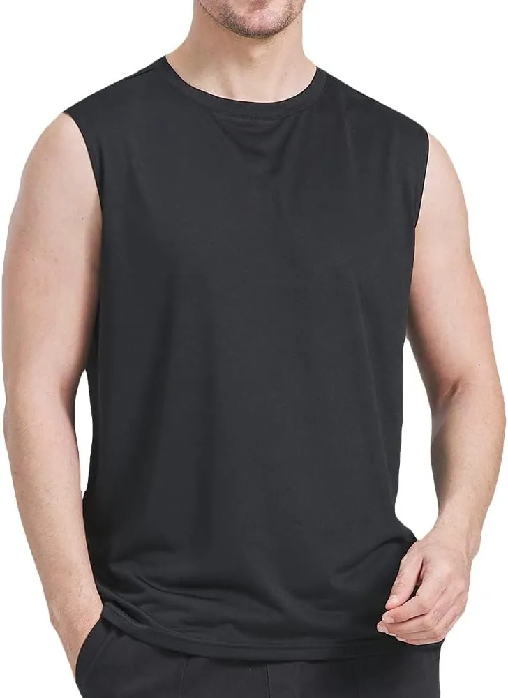 3 Pack Men's Workout Tank Top Dry Workout Sleeveless T-Shirt