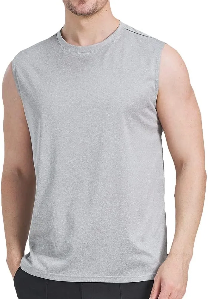 3 Pack Men's Workout Tank Top Dry Workout Sleeveless T-Shirt