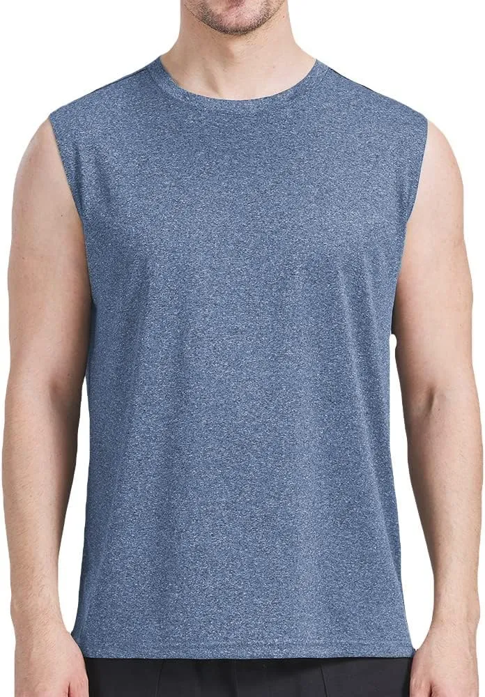 3 Pack Men's Workout Tank Top Dry Workout Sleeveless T-Shirt