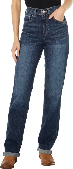 Ariat Women's High Rise Bridle Slim Straight Leg Jeans