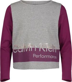 Calvin Klein Girls' Performance Long Sleeve Sport T-Shirt