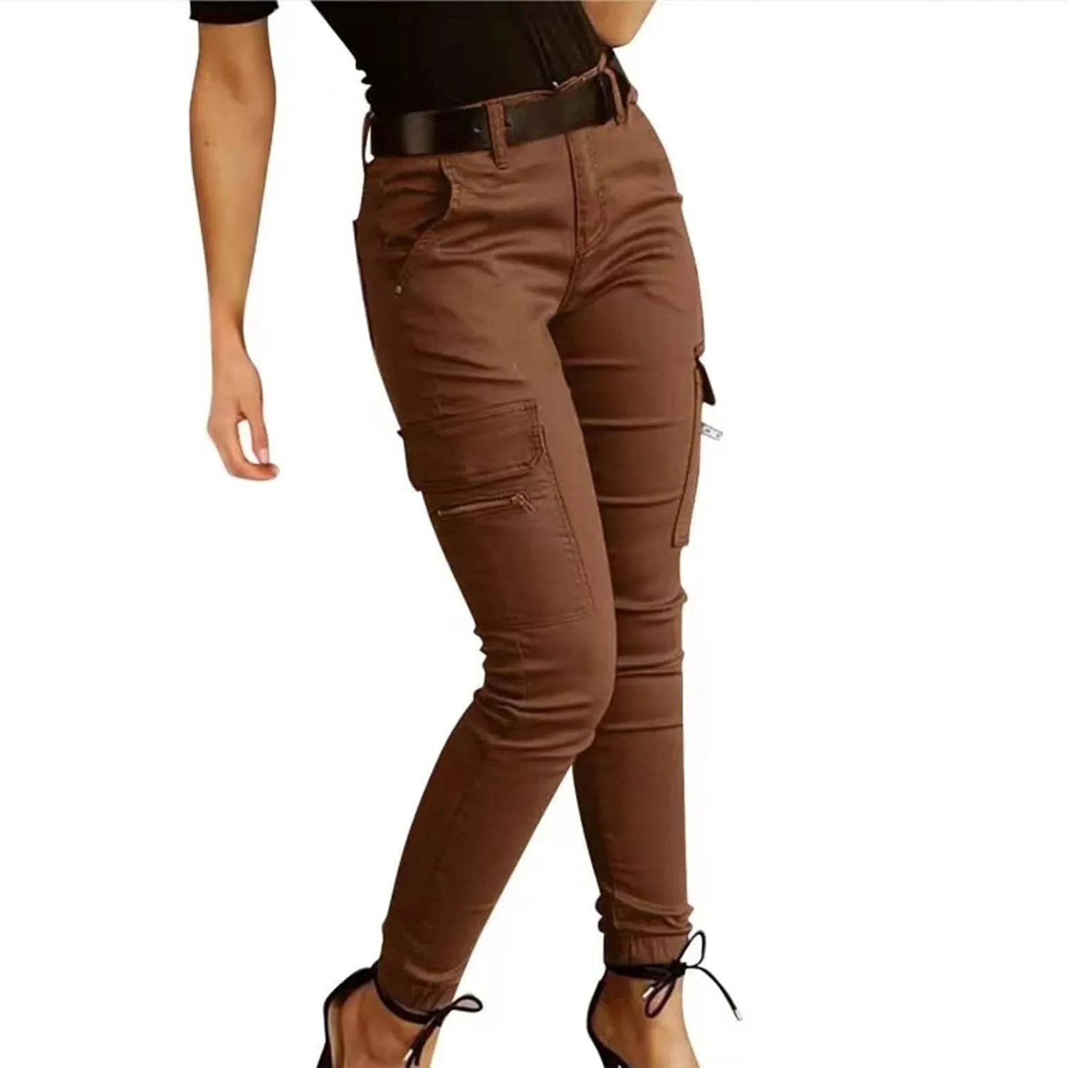 Cargo Pants Women Joggers Stretch Skinny Pants High Waisted Hiking Pants Tactical Pants Military Combat Cargo Pants