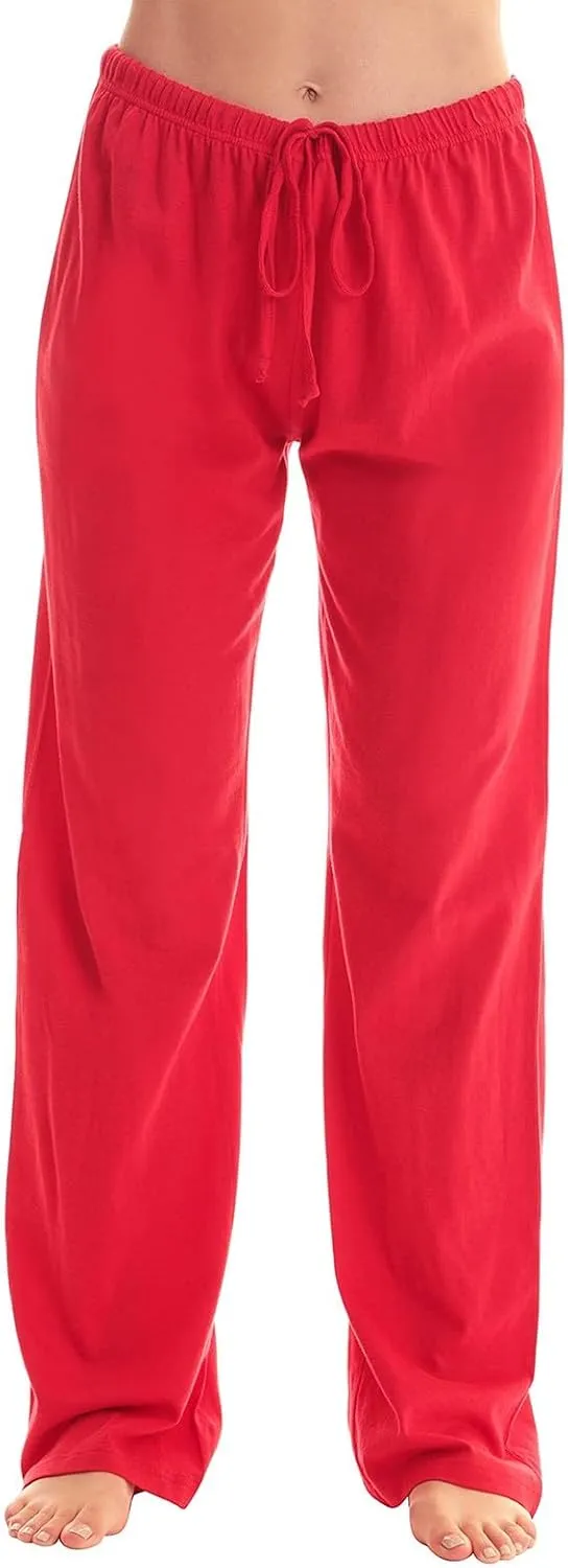 Christmas Pants for Women Buffalo Plaid Soft Sleepwear Lounge Pants Elastic Waistband Straight Leg Loungewear Pants