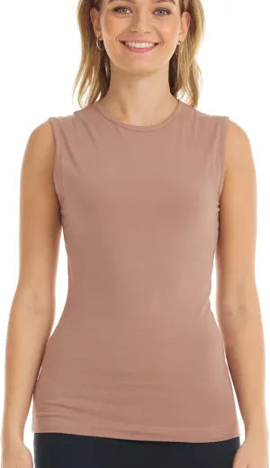 ESTEEZ Women's Tank Top Base Layering Camisole Fitted Sleeveless T-Shirt