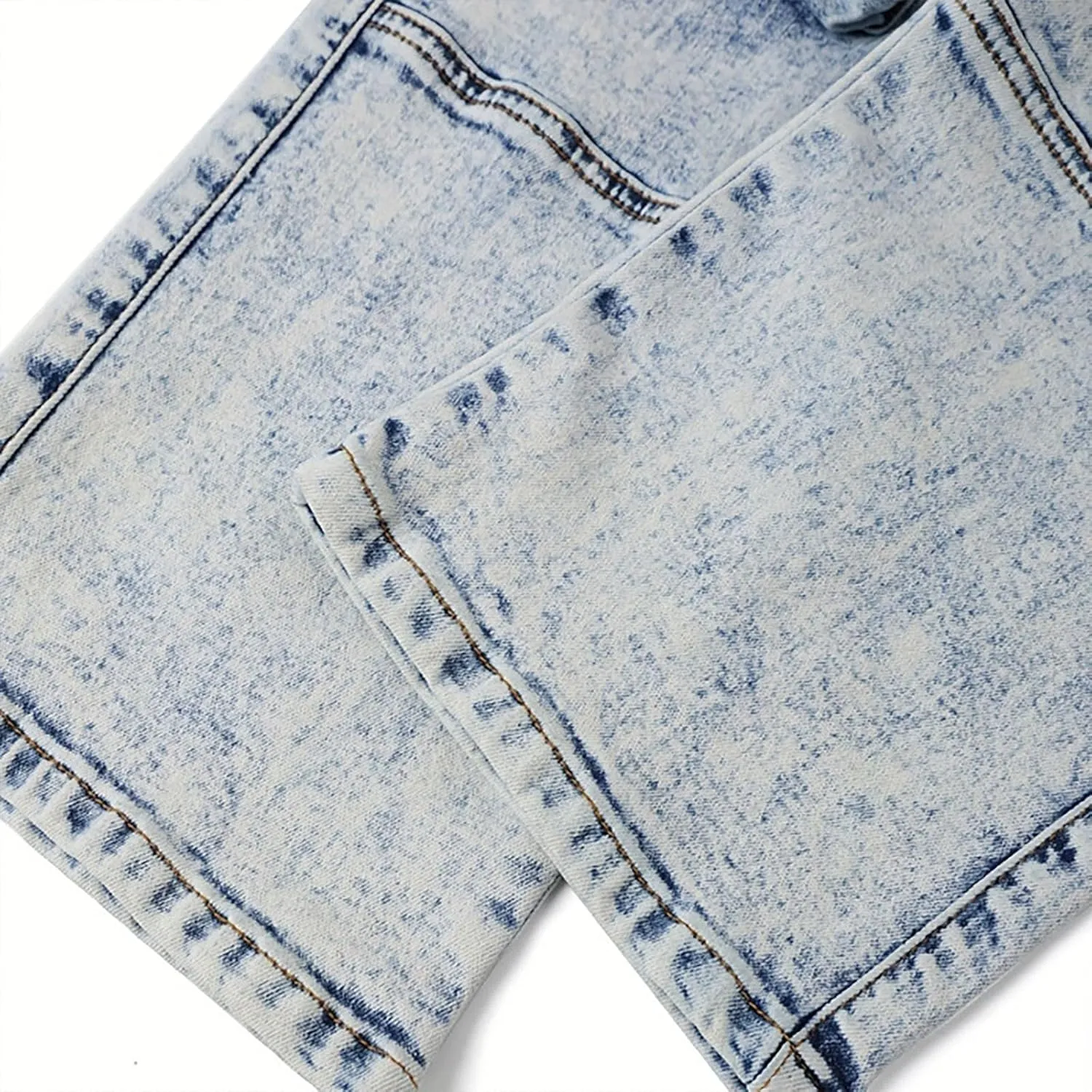 Girls Baggy Cargo Jeans Wide Leg High Waisted Kids Hip Hop Pants Denim Elastic Waist Pockets Vintage Aesthetic Jeans