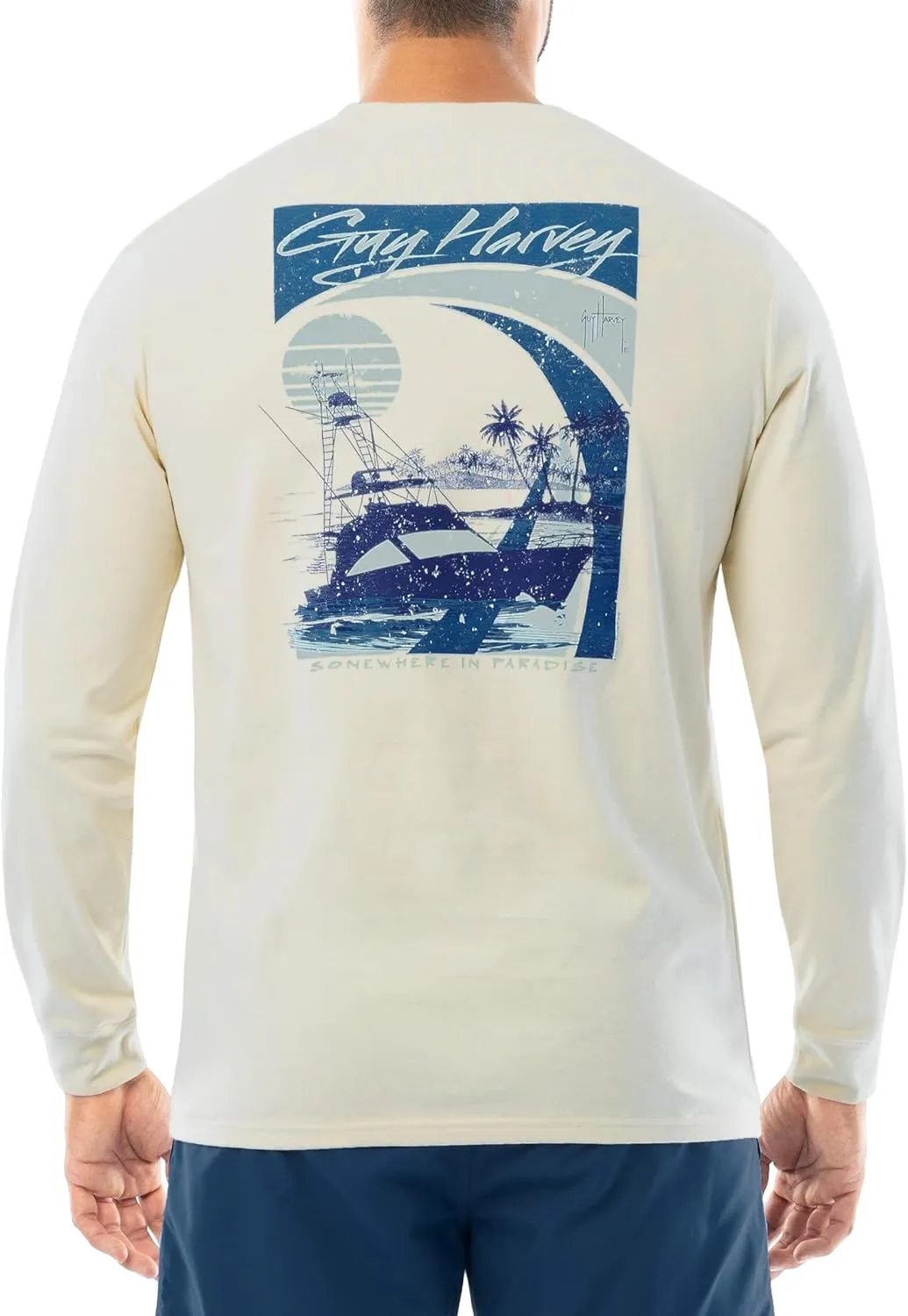 Guy Harvey Men’s Offshore Fish Collection Long Sleeve T-Shirt