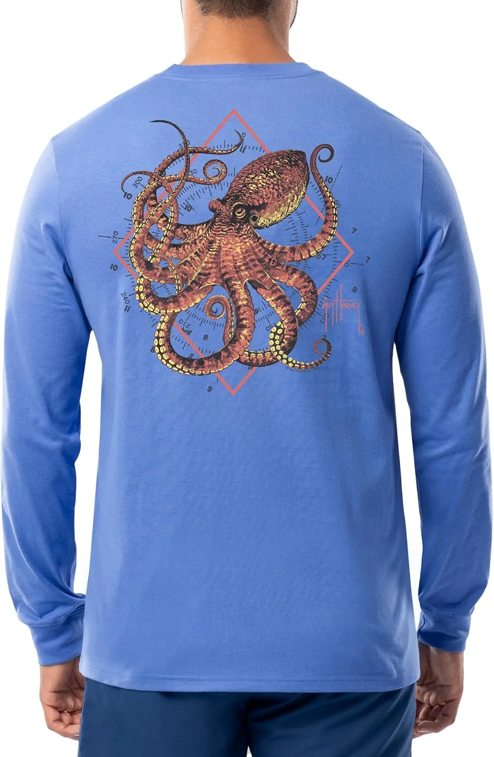 Guy Harvey Men’s Offshore Fish Collection Long Sleeve T-Shirt