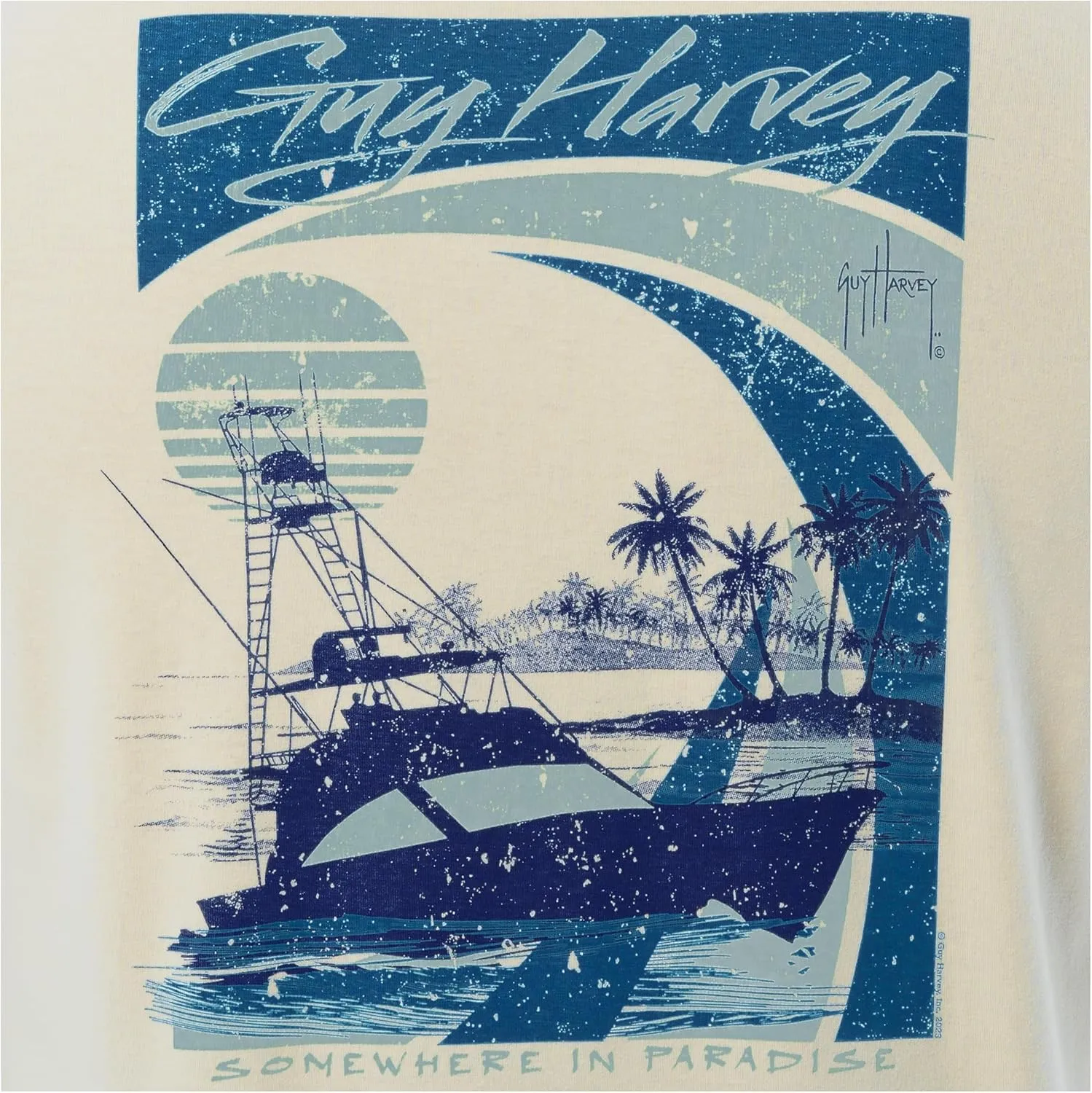 Guy Harvey Men’s Offshore Fish Collection Long Sleeve T-Shirt