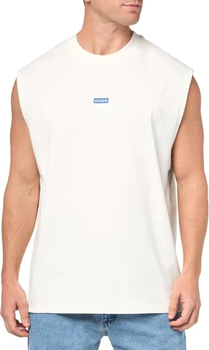 HUGO Men's Small Logo Block Muscle Tank