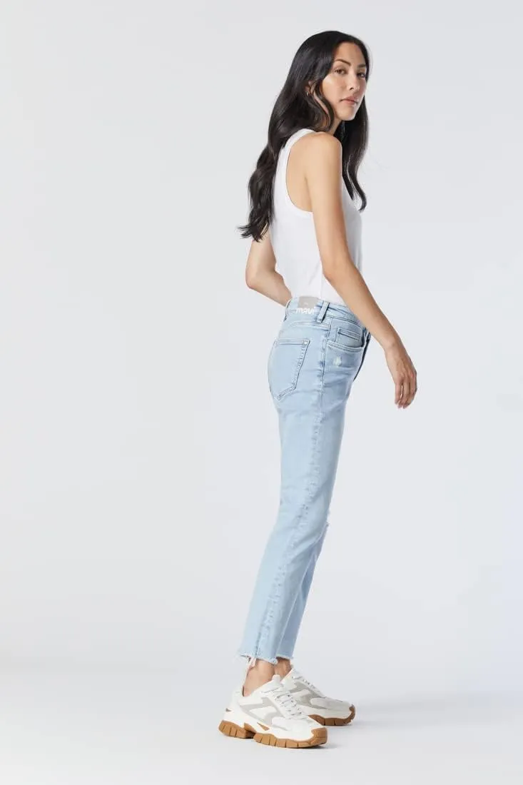 Mavi Women's Viola High Rise Straight Leg Jeans