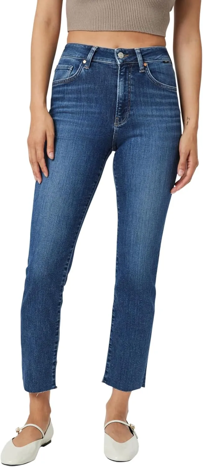 Mavi Women's Viola High Rise Straight Leg Jeans