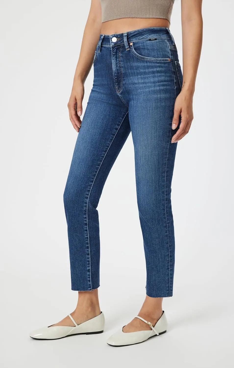 Mavi Women's Viola High Rise Straight Leg Jeans