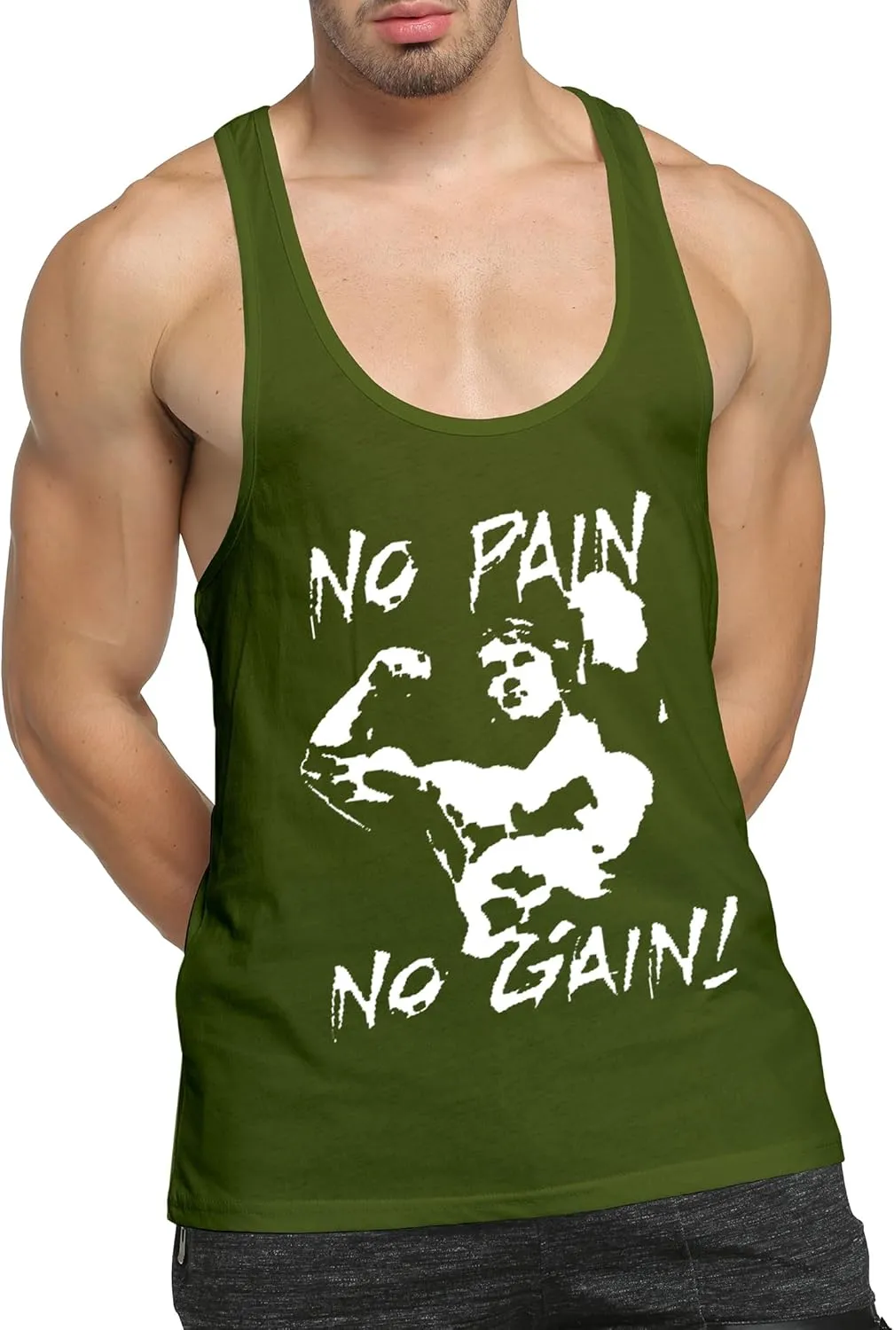 Men’s 3 Pack Tank Tops Workout Gym Muscle Shirt Y-Back Fitness Bodybuilding Sleeveless T Shirt