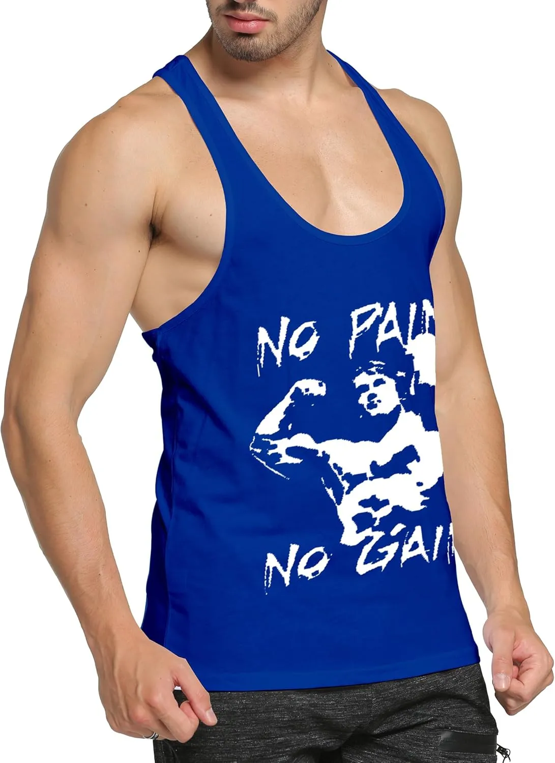 Men’s 3 Pack Tank Tops Workout Gym Muscle Shirt Y-Back Fitness Bodybuilding Sleeveless T Shirt