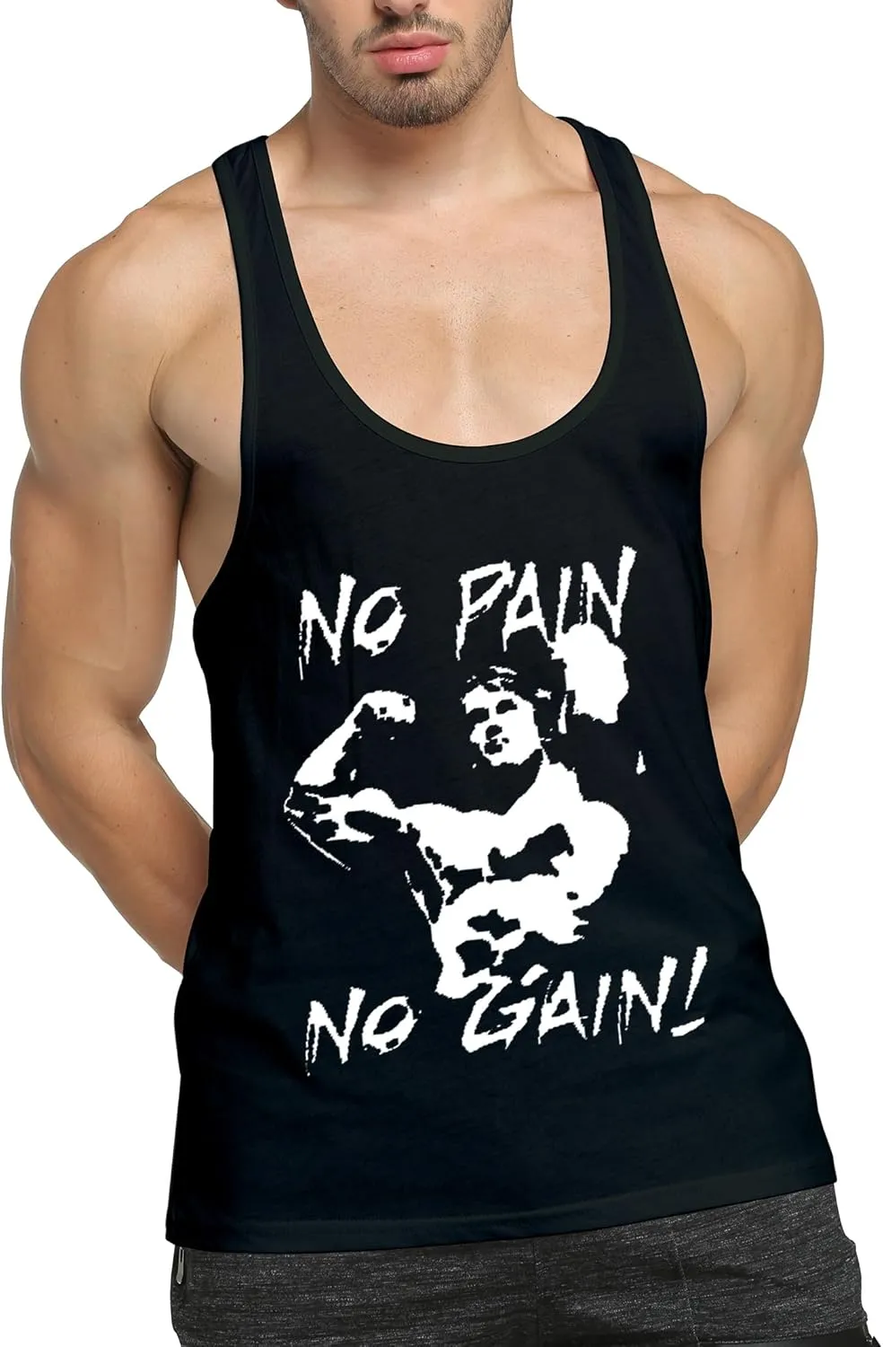 Men’s 3 Pack Tank Tops Workout Gym Muscle Shirt Y-Back Fitness Bodybuilding Sleeveless T Shirt