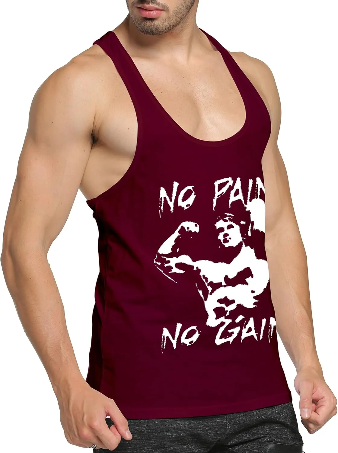 Men’s 3 Pack Tank Tops Workout Gym Muscle Shirt Y-Back Fitness Bodybuilding Sleeveless T Shirt