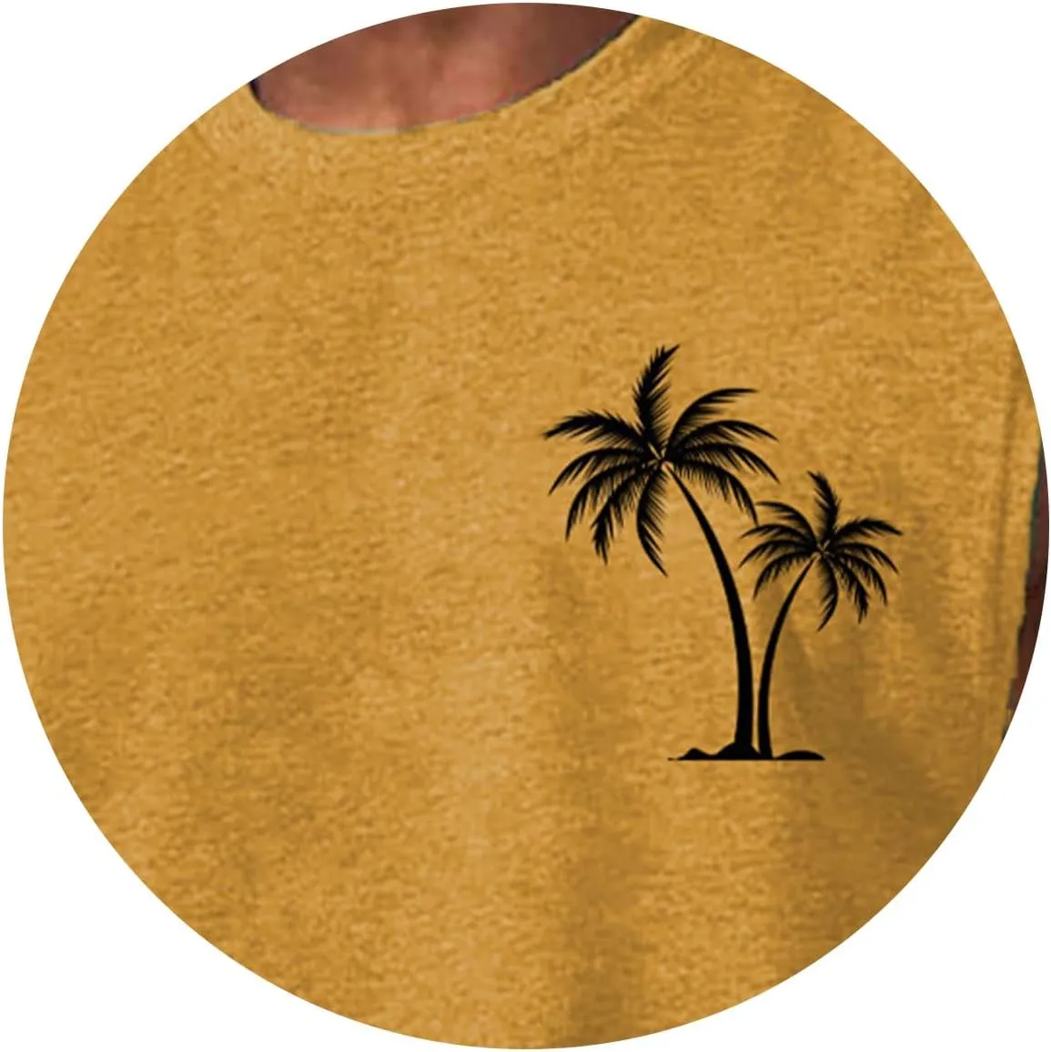 Mens Beach Tank Tops Summer Palm Tree Print Sleeveless Undershirts Hawaiian Vacation Tee Tops Muscle Fit Basic Tees