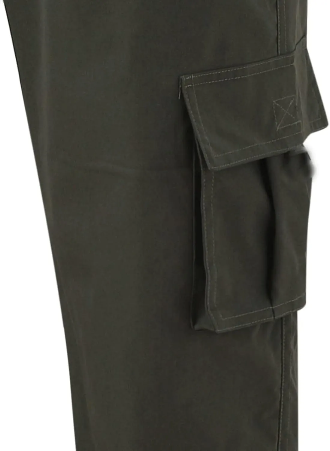 Men's Hiking Cargo Work Pants Hat Multi Woven Pocket Foot Rope Solid Pants Street Cargo Men Athletic Joggers