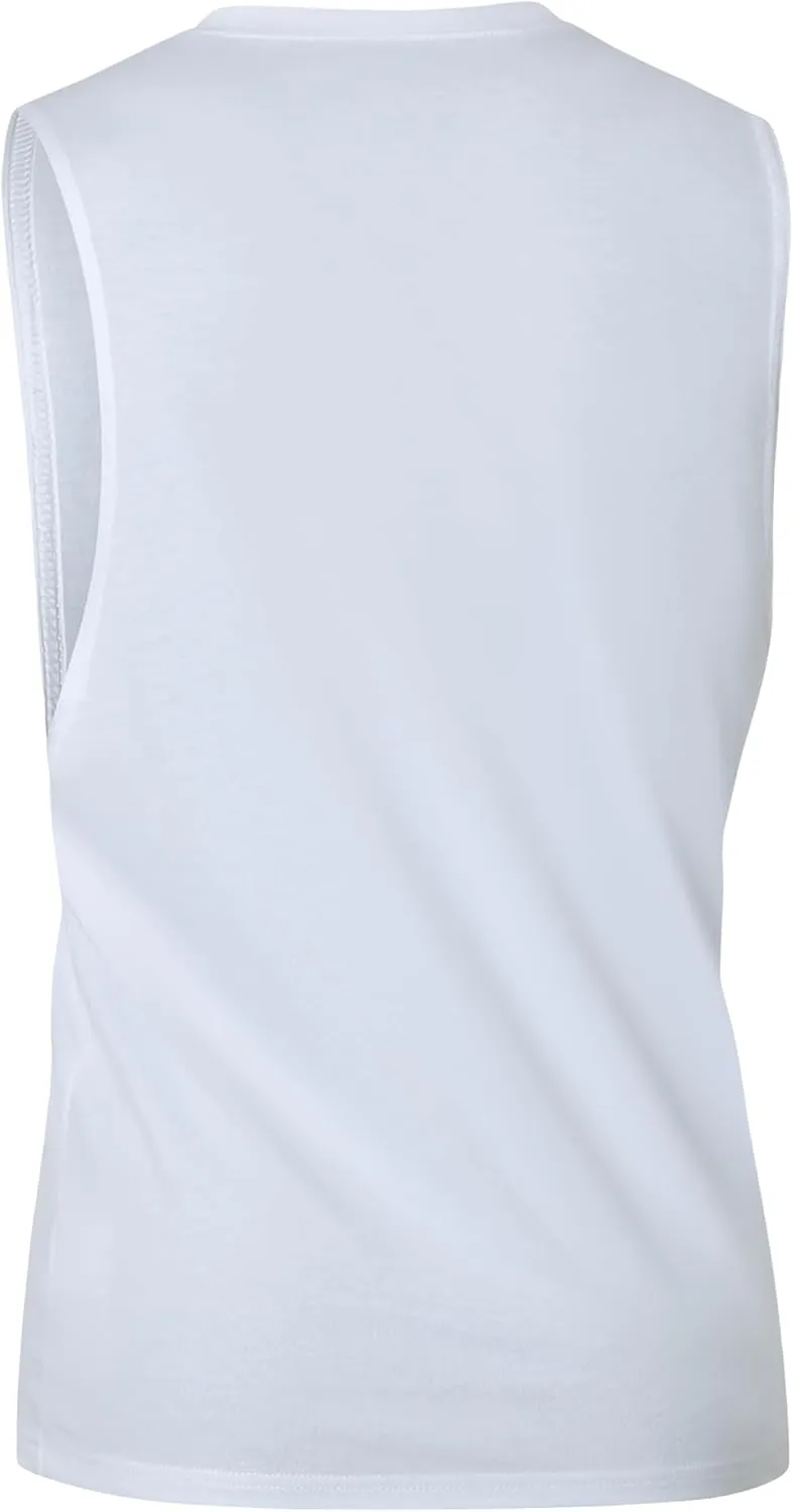 Men's Workout Tank Tops Cotton Gym Cut Off Sleeveless T Shirt Bodybuilding Fitness Muscle Athletic Tank Tops