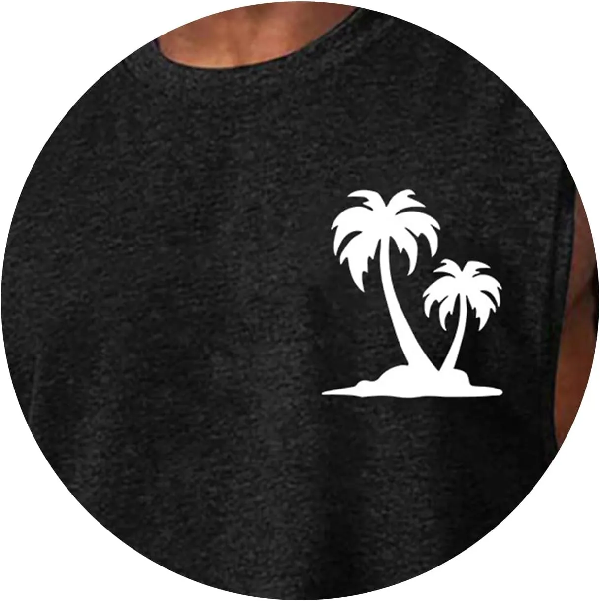Men's Workout Tank Tops Hawaiian Beach Vacation Tops Cut Off Sleeveless Shirts Summer Graphic Print Basic Undershirts