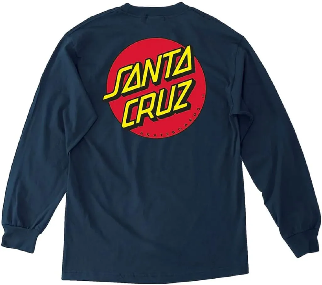 SANTA CRUZ Mens L/S T-Shirt Classic Dot L/S Skate T-Shirt