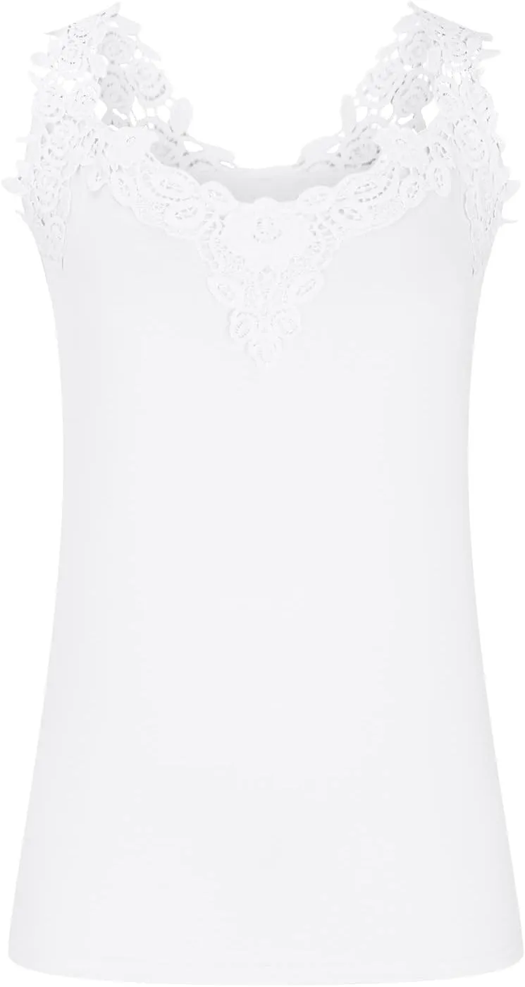 Sexy Lace Crochet Tank Tops for Women 2023 Summer Sleeveless t-Shirt Casual Loose Blouse Trendy