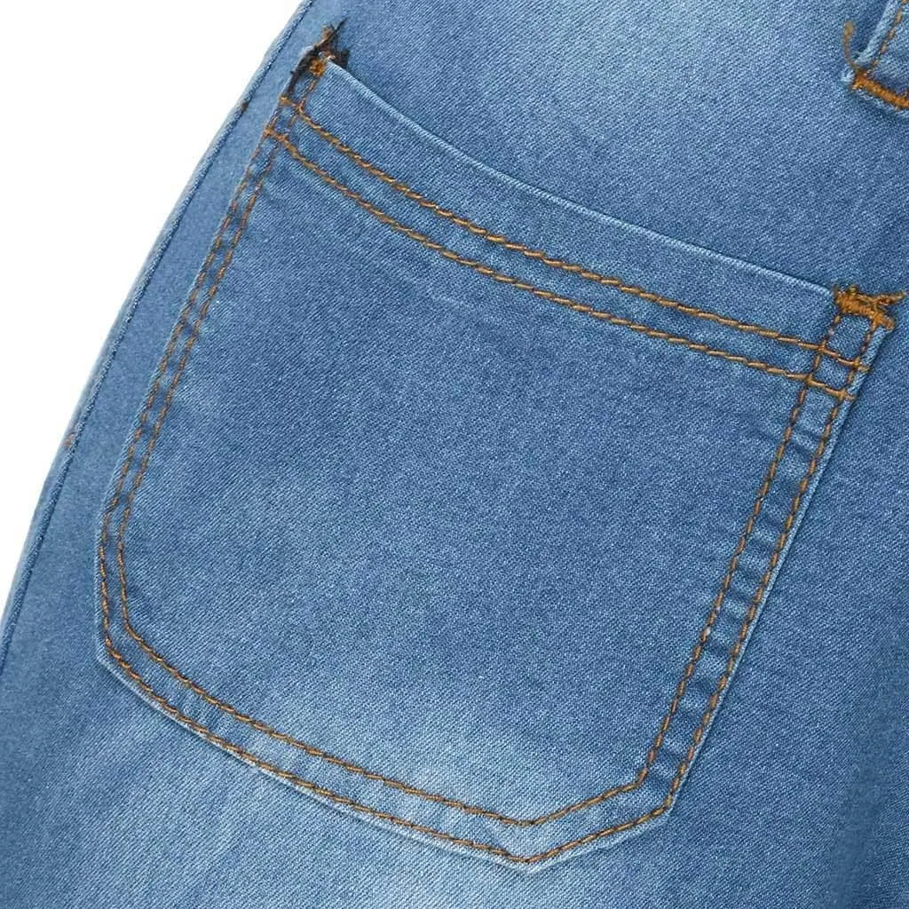 Straight Leg Jeans for Women Jeans Poket Pants Mid Casual Denim Lace Women's Jeans Straight Leg Jeans for Women