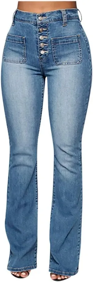 Straight Leg Jeans for Women Jeans Poket Pants Mid Casual Denim Lace Women's Jeans Straight Leg Jeans for Women