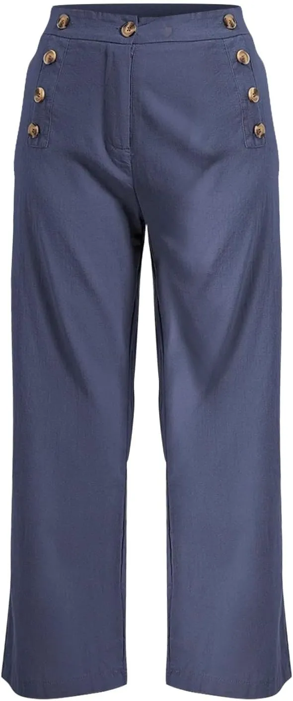 Sweats for Women Long Drawstring Casual Linen Elastic Women Leg Solid Cotton Pants Sports Athletic Lounge Pants with