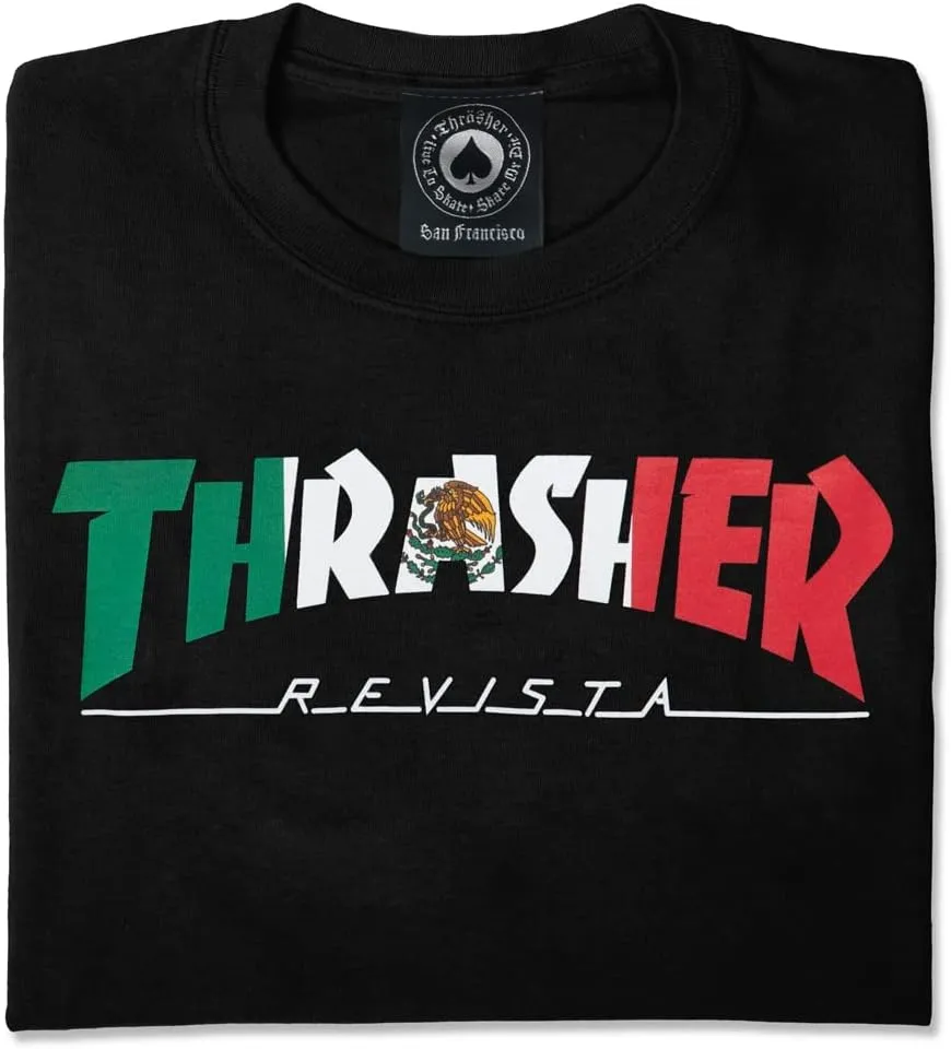 Thrasher Men's Mexico Revista Short Sleeve T Shirt
