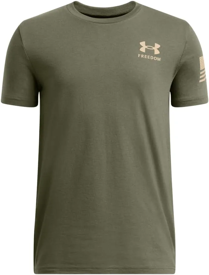 Under Armour Boys' Freedom Flag Short Sleeve T Shirt