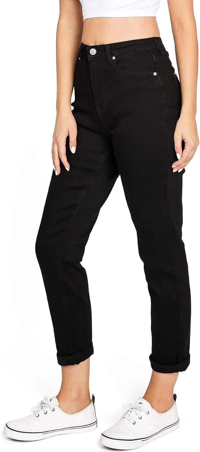 Wax Jeans Women's Juniors High Rise Straight Leg Jeans