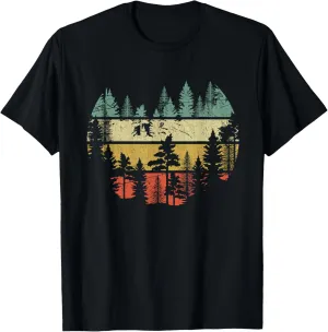 Wildlife Trees Outdoors Nature Retro Forest Sleeveless T-Shirt