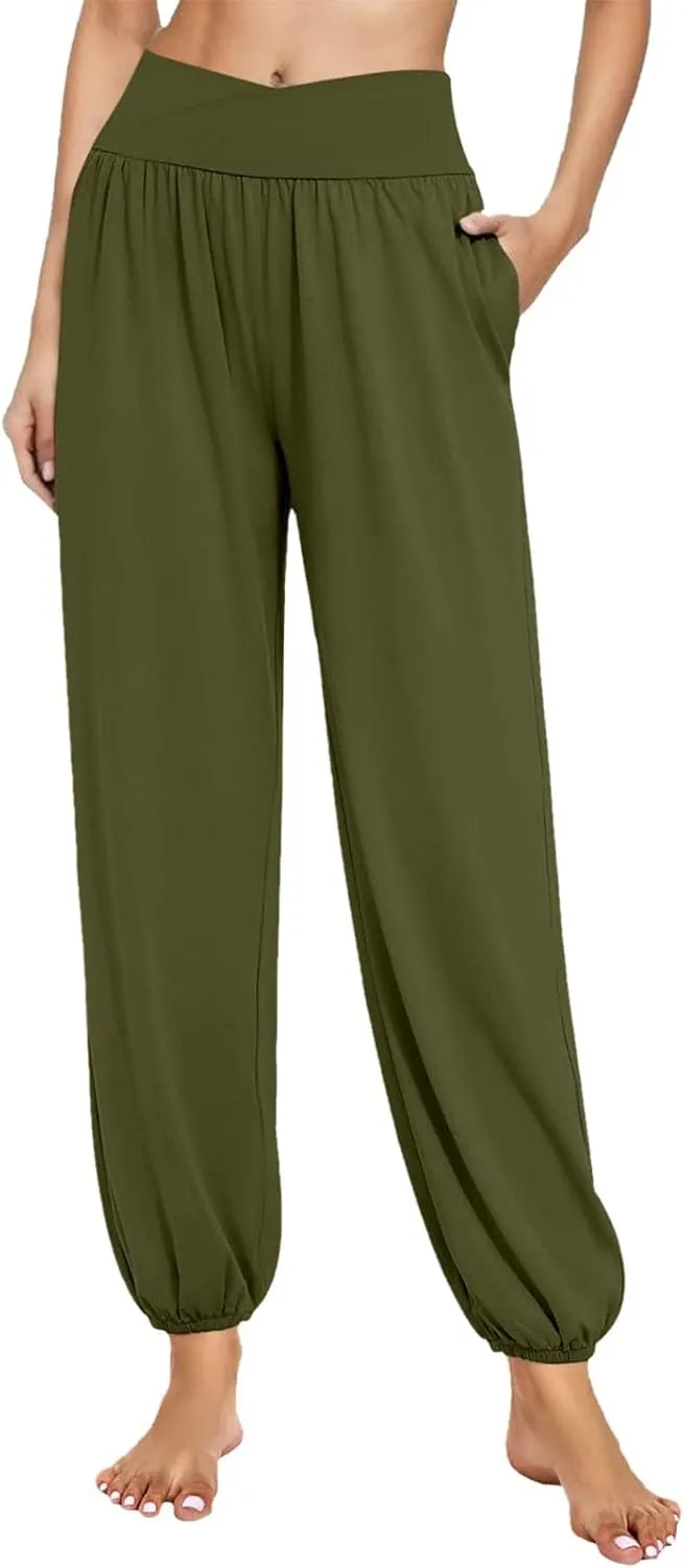 with Pockets for Women Plus Velvet Warm Yoga Pants High Waist Buttocks Stretch Fitness Pants Tummy Control Workout