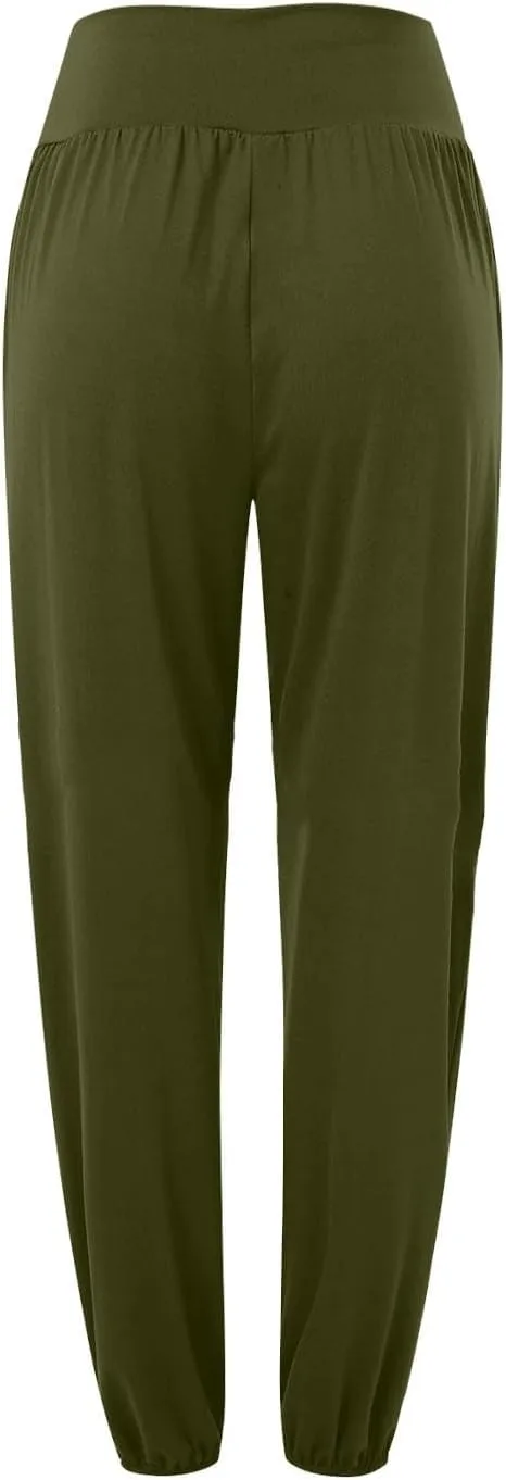 with Pockets for Women Plus Velvet Warm Yoga Pants High Waist Buttocks Stretch Fitness Pants Tummy Control Workout