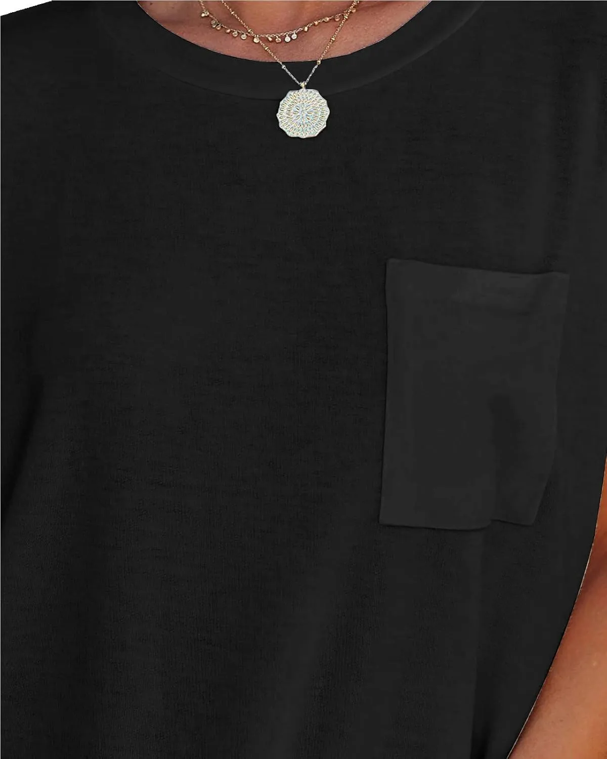 WMZCYXY Womens Summer Tops Sleeveless T Shirt Crew Neck Casual Loose Fitting Shirts with Pocket