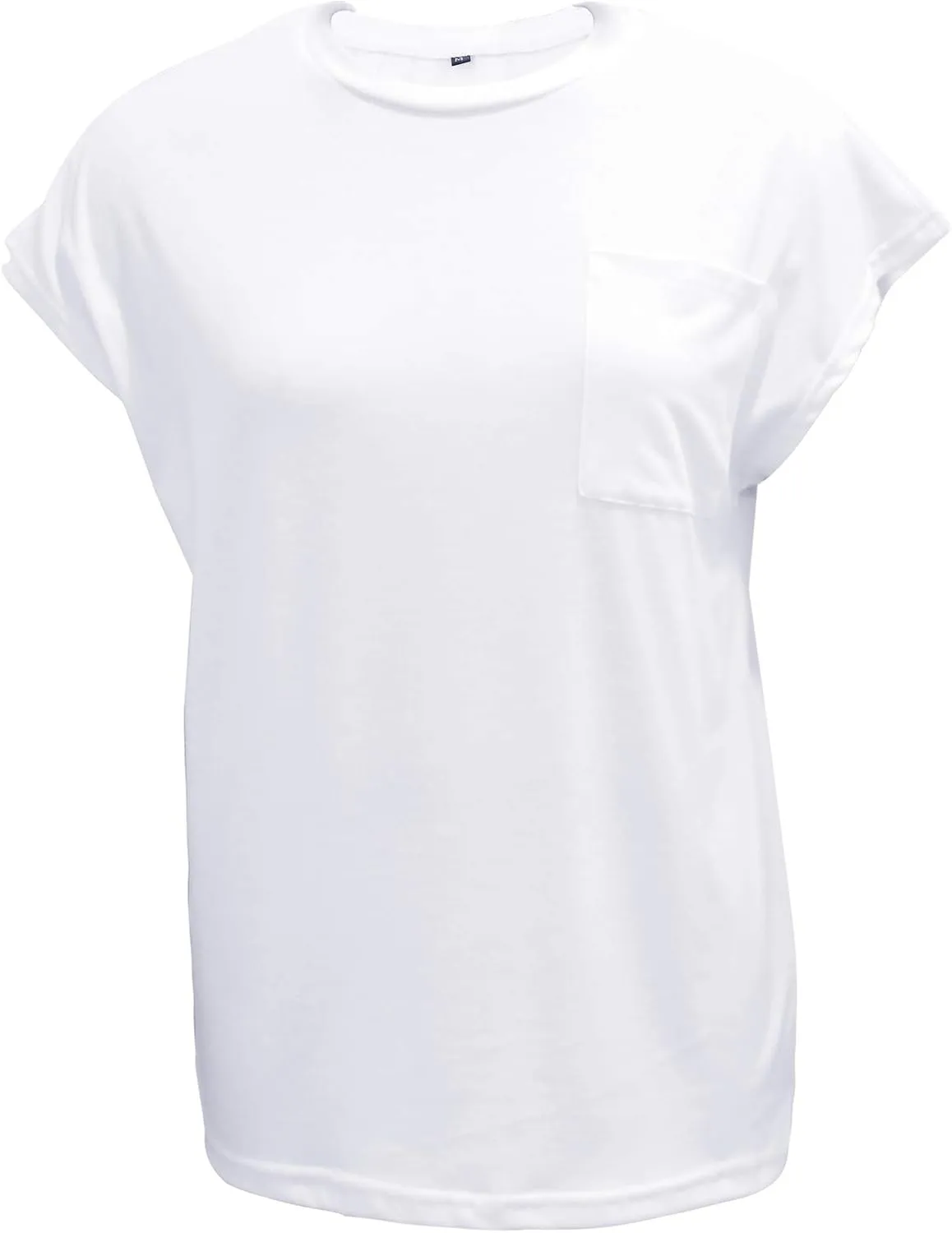 WMZCYXY Womens Summer Tops Sleeveless T Shirt Crew Neck Casual Loose Fitting Shirts with Pocket