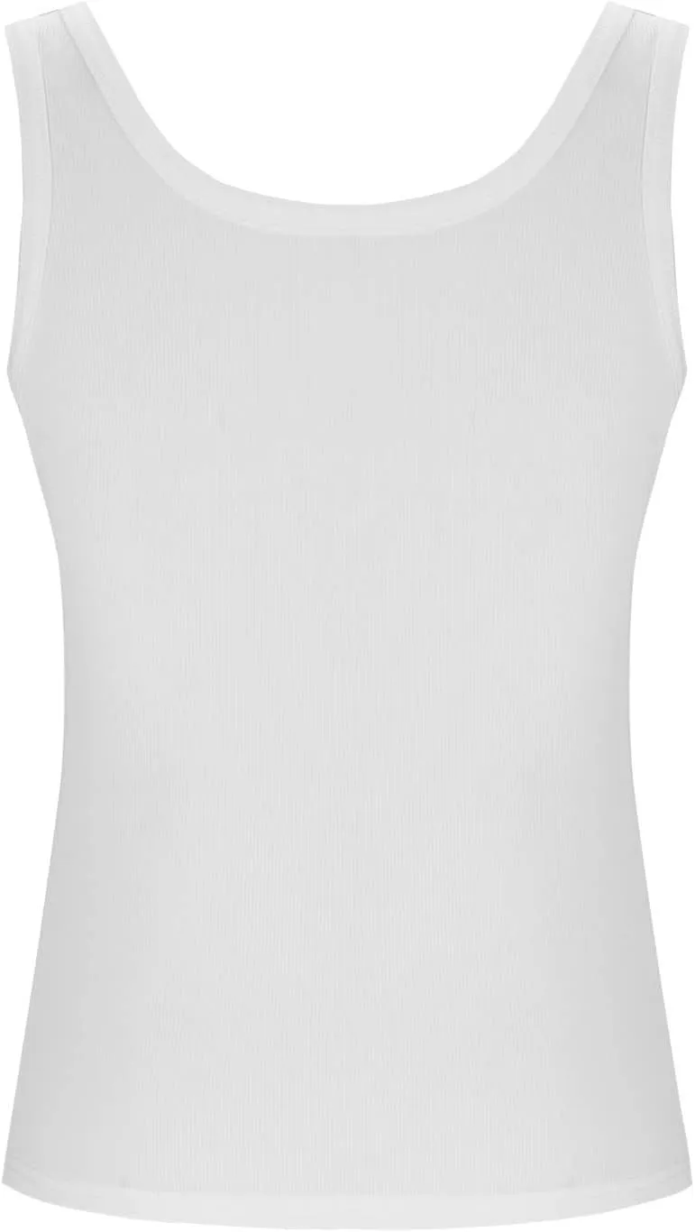 Women Pleated Front Ribbed Tank Tops Summer Square Neck Sleeveless T-Shirt Casual Slim Fit Yoga Workout Tanks Blouse