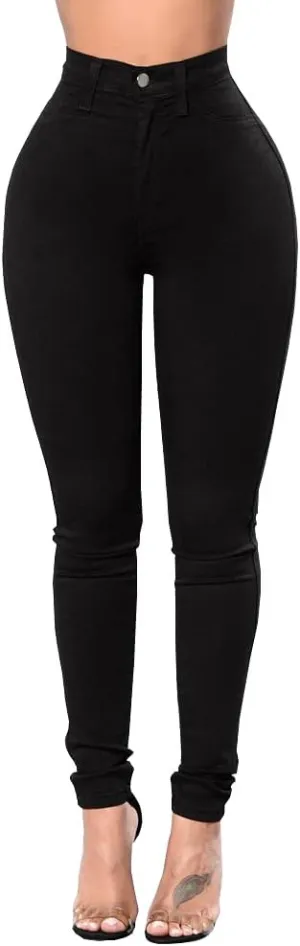 Women Skinny Ripped Jeans Stretch Distressed Destroyed Denim Pants