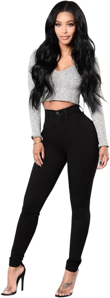 Women Skinny Ripped Jeans Stretch Distressed Destroyed Denim Pants