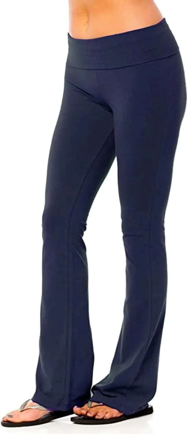 Womens Bootcut Yoga Pants 2024 Flare Leggings Women High Waisted Workout Lounge Bell Bottom Slim Dress Pant Trousers