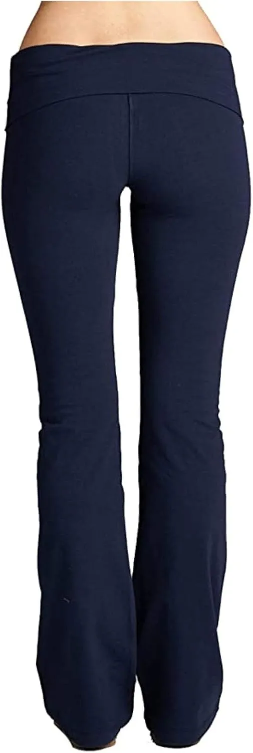 Womens Bootcut Yoga Pants 2024 Flare Leggings Women High Waisted Workout Lounge Bell Bottom Slim Dress Pant Trousers
