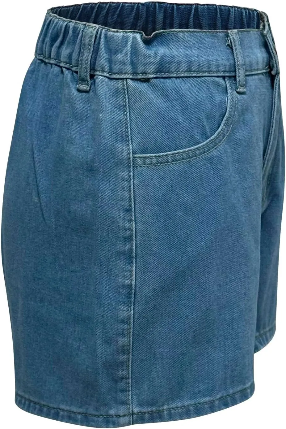 Women's Denim Pants Summer Baggy High Waisted Flowy Wide Leg Buttons Pleated Casual Jean Shorts 2025 Fashion Shorts