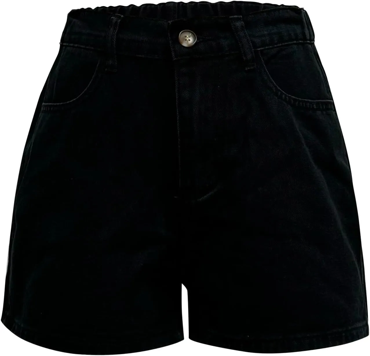 Women's Denim Pants Summer Baggy High Waisted Flowy Wide Leg Buttons Pleated Casual Jean Shorts 2025 Fashion Shorts