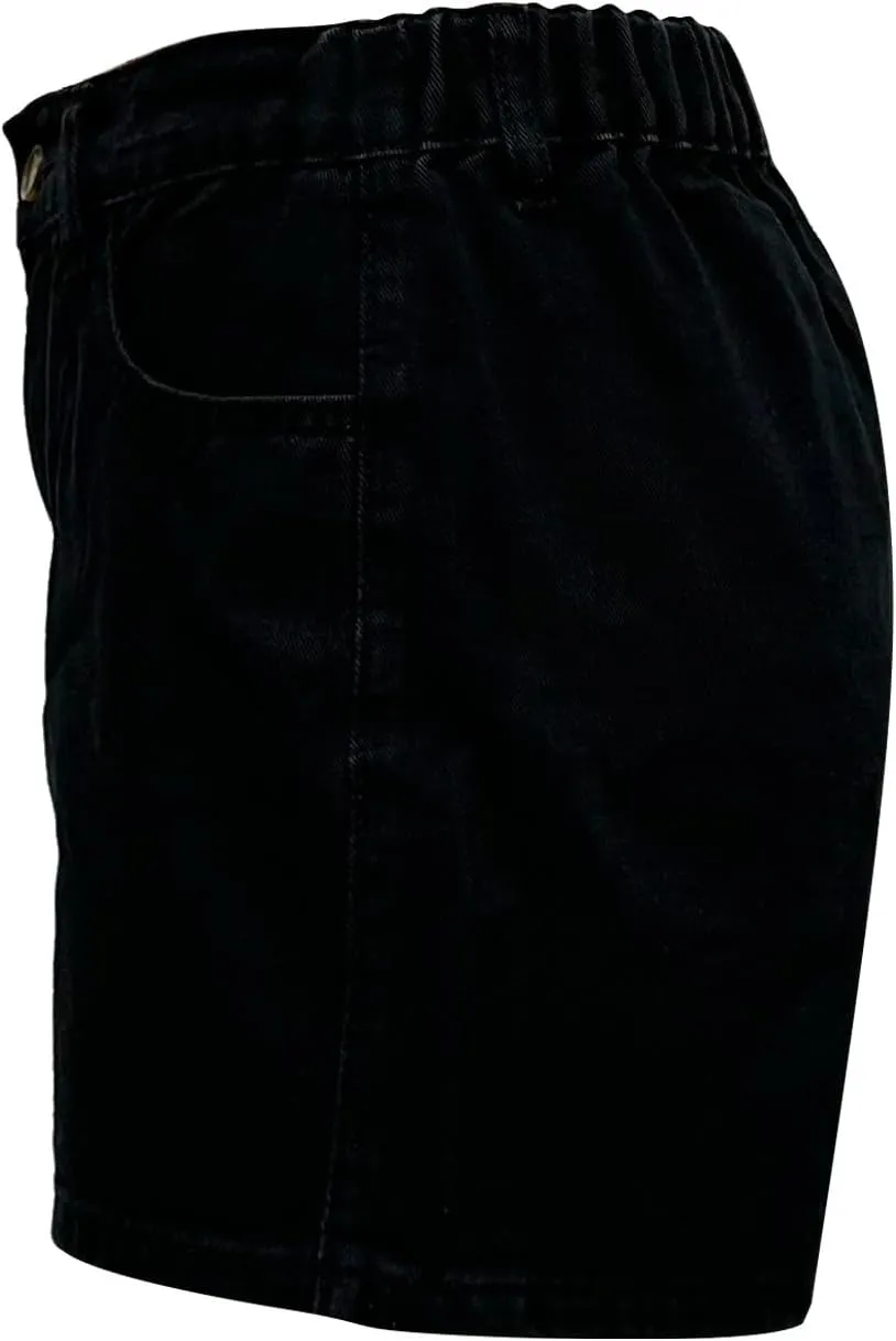 Women's Denim Pants Summer Baggy High Waisted Flowy Wide Leg Buttons Pleated Casual Jean Shorts 2025 Fashion Shorts
