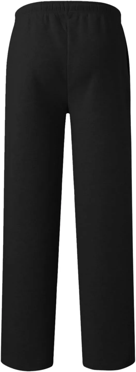 Womens Fleece Lined Sweatpants Wide Straight Leg Pants Bottom Joggers Pants Workout High Waist Yoga Pants with Pockets