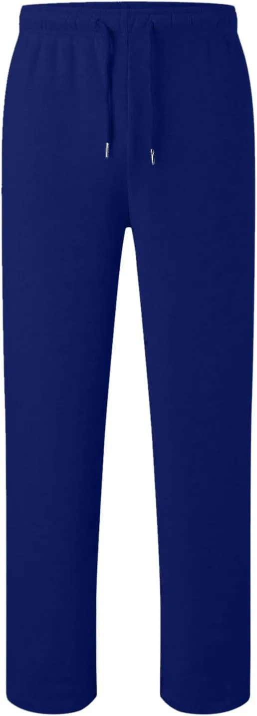 Womens Fleece Lined Sweatpants Wide Straight Leg Pants Bottom Joggers Pants Workout High Waist Yoga Pants with Pockets