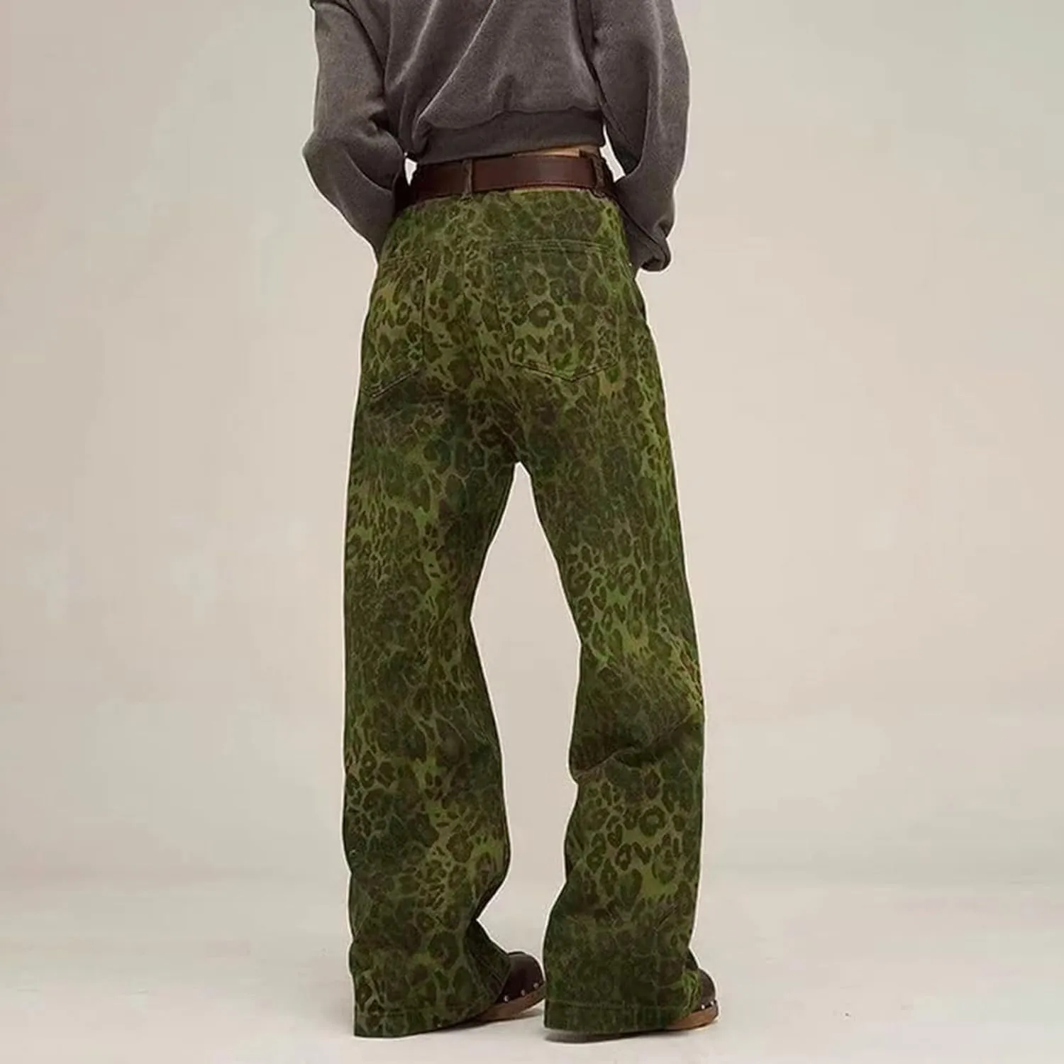 Women's Pants Sweatpants High Waisted Wide Leg Denim Pants Jeans Straight with