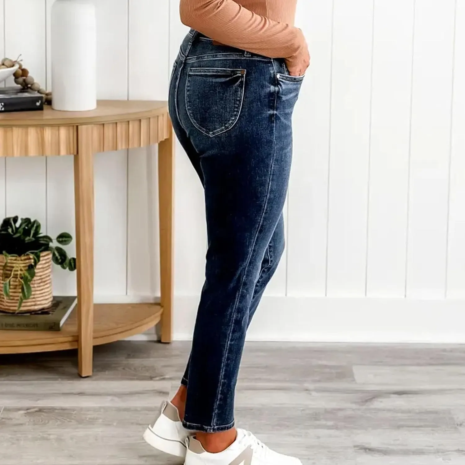 Womens Rise Stretch Boot Cut Jeans Fitting High Waisted Jeans Jeans Womans Woman's Jeans Jean