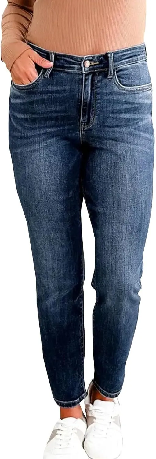 Womens Rise Stretch Boot Cut Jeans Fitting High Waisted Jeans Jeans Womans Woman's Jeans Jean